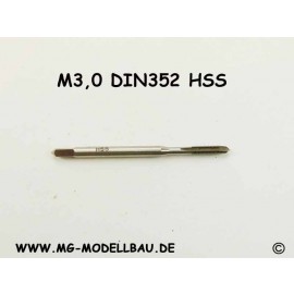 19130 screw tap M3,0 HSS Din 371