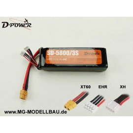 D-Power SD-5800 3S Lipo (11,1) 45C