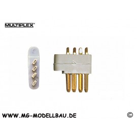 4-Polige Stecker (MPX) 5St