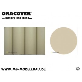 Oracover Bügelfolie cream  0,5mtr. 600mm