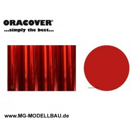 Oracover Bügelfolie transparent rot
