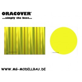 Oracover Bügelfolie transparent fluor