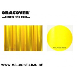 Oracover Bügelfolie transparent gelb