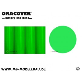 Oracover Bügelfolie fluoreszierend grün
