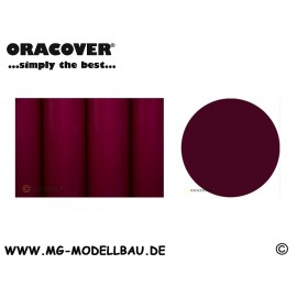 Oracover Bügelfolie Bordeaux-rot 1mtr.