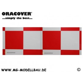 Oracover Bügelfolie Fun 6 weiß/rot.