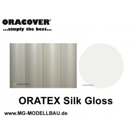 ORATEX silk gloss fabric natural white