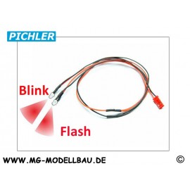 LED Kabel rot blinkend (2 LEDS)