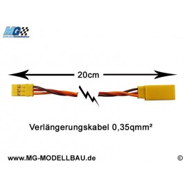 Servo extension cable 20cm Graupner Uni