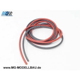 Silicone cable 0,5mm² 2x1 meter red and