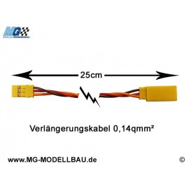 Servo extension cable 25cm Graupner